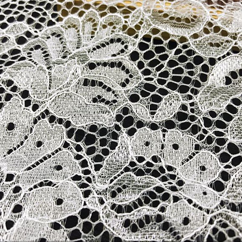 Floral Nylon Warp Knit Lace Fabric for Women's Wear Wholesale Supplier 5