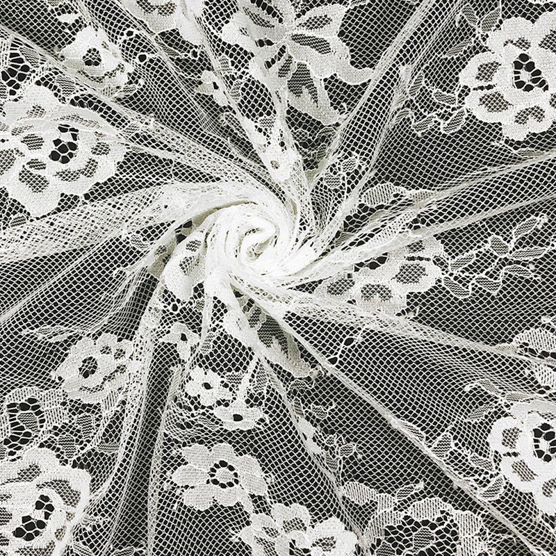 Dress Wave Cutwork Nylon Lace Fabric for Women's Wear Wholesale Suppli