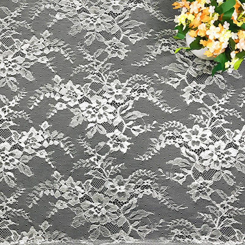 Floral Wave Cutwork Nylon Lace Fabric for Bag Wholesale Supplier