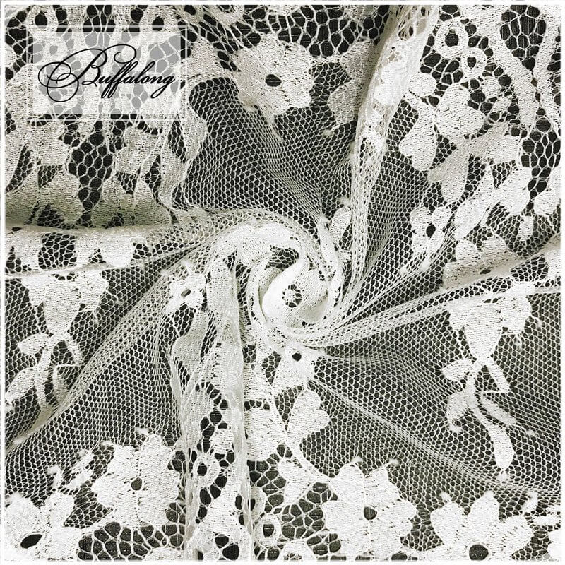 Lace Trim Wave Eyelash Nylon Lace Fabric for Bridal Wholesale Supplier 10
