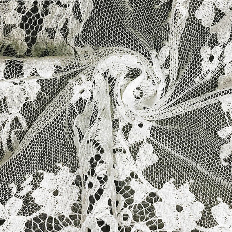 Lace Trim Wave Eyelash Nylon Lace Fabric for Bridal Wholesale Supplier 5