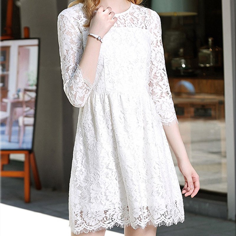 Lace Trim Nylon Thread Dress Nylon Lace Fabric for Women's Wear Wholes