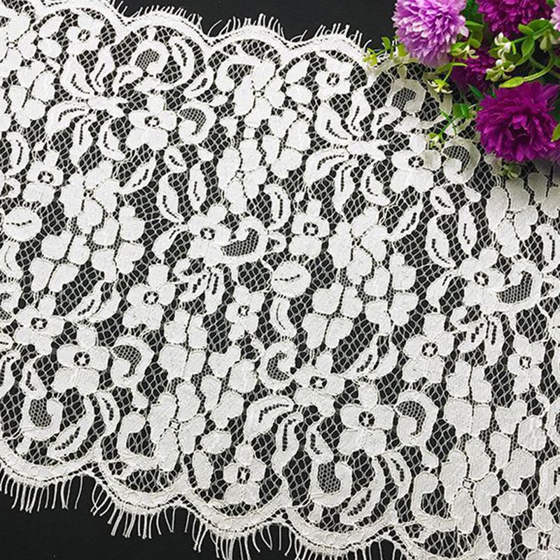 Lace Trim Dress Ditsy Floral Nylon Lace Fabric for Women's Wear Wholes