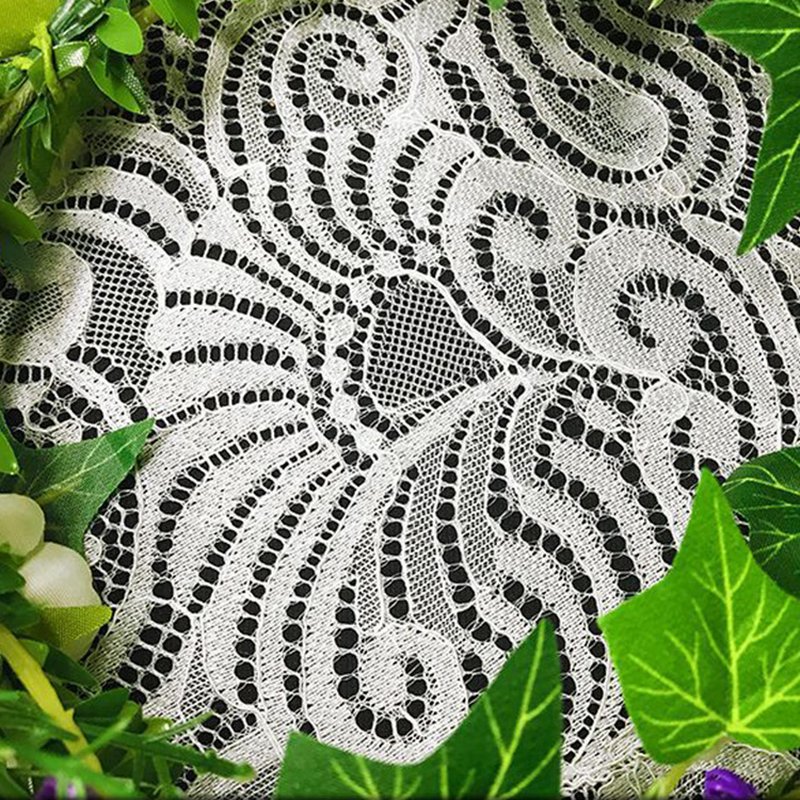 Lace Trim Wave Eyelash Nylon Lace Fabric for Bag Wholesale Supplier 6
