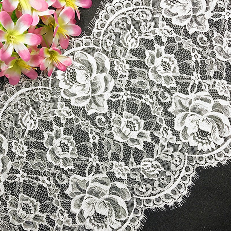 Lace Trim Nylon Thread Dress Nylon Lace Fabric for Women's Wear Wholes