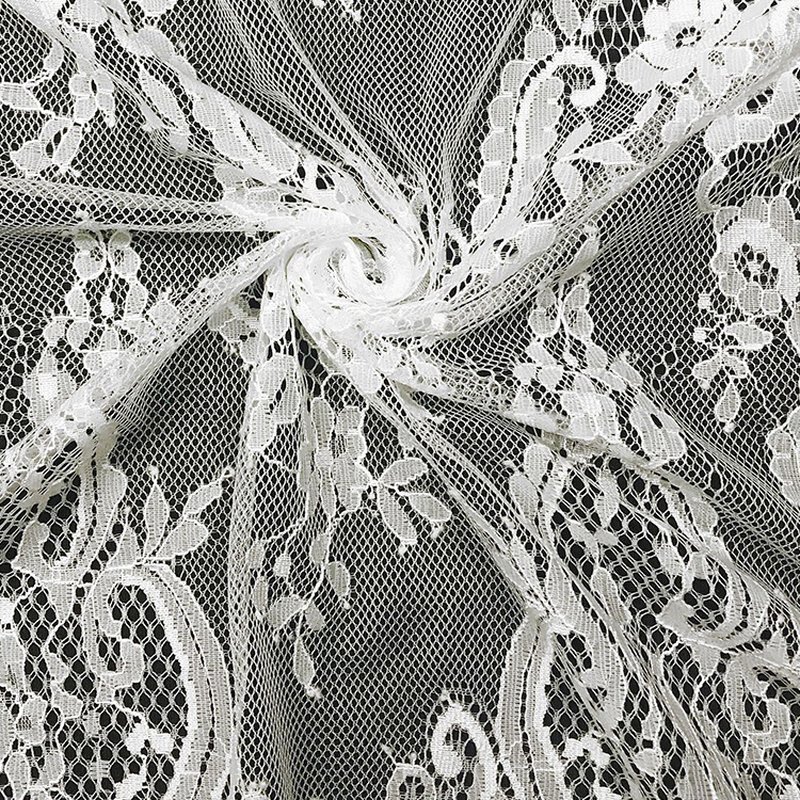 Lace Fabric Nylon Thread Wave Nylon for Bridal Wholesale Supplier
