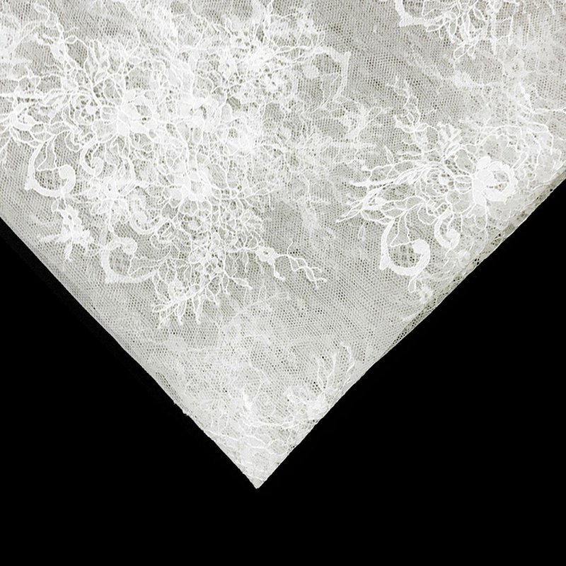 Lace Fabric Cutwork White Nylon for Bridal Wholesale Supplier 8