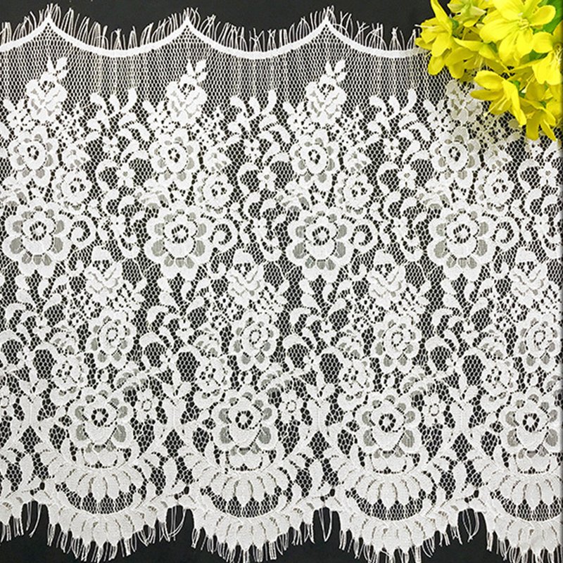 Eyelash Lace Nylon Thread Dress Nylon Lace Fabric for Women's Wear Who