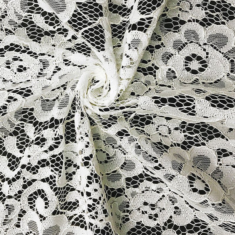 Eyelash Lace Nylon Thread Dress Nylon Lace Fabric for Women's Wear Who