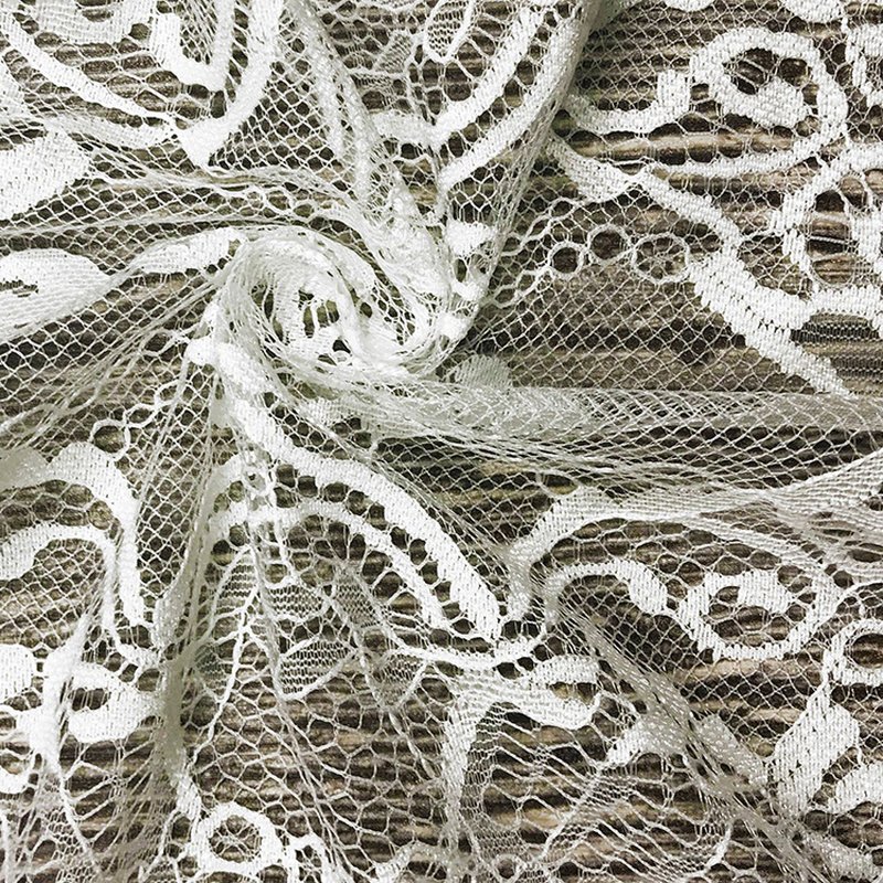 Lace Trim Dress Eyelash Nylon Lace Fabric for Women's Wear Wholesale S