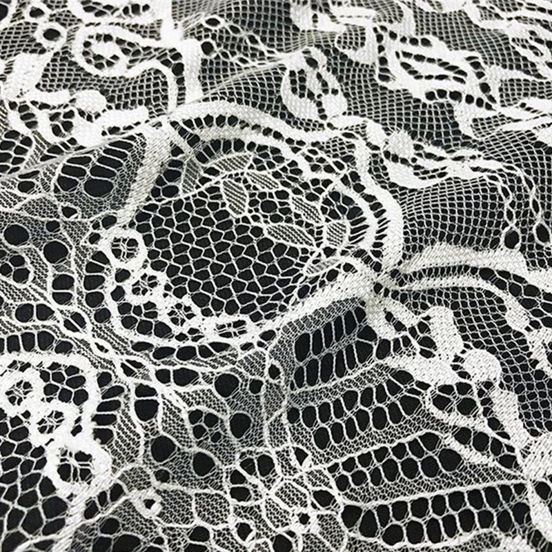 Lace Trim Dress Eyelash Nylon Lace Fabric for Women's Wear Wholesale S 4
