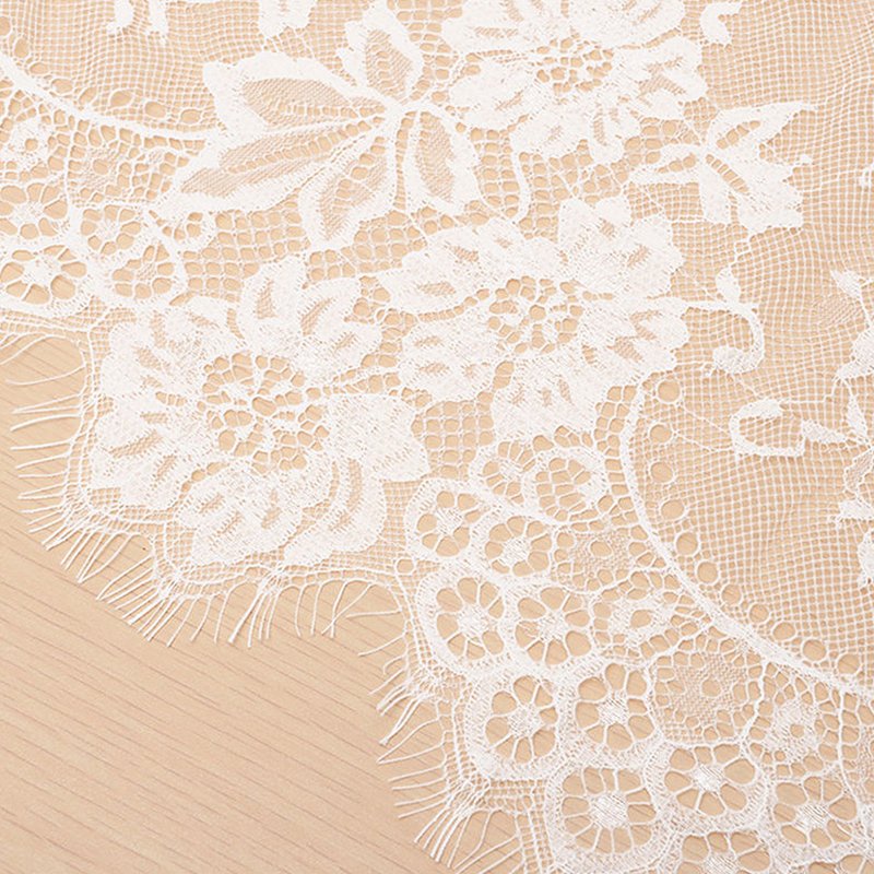 White Bridal Evening Polyester Lace Fabric for Bridal Wholesale Suppli 7