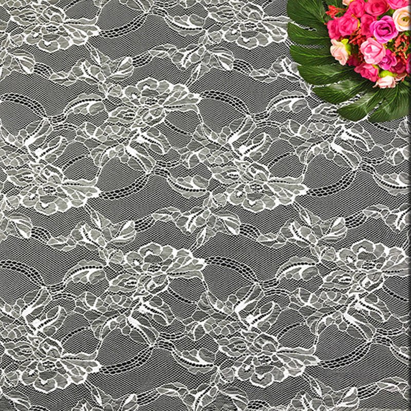 Lace Fabric Floral Stripe Nylon for Kids Wear Wholesale Supplier