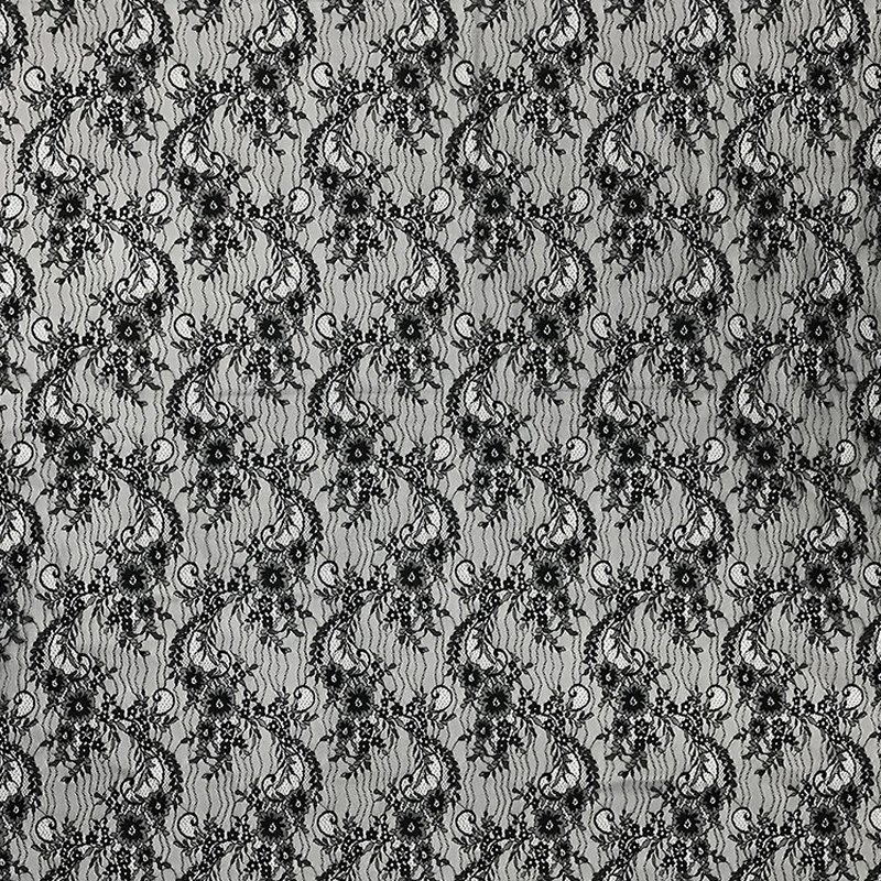 Lace Trim Nylon Thread Floral Nylon Lace Fabric for Apparel Wholesale