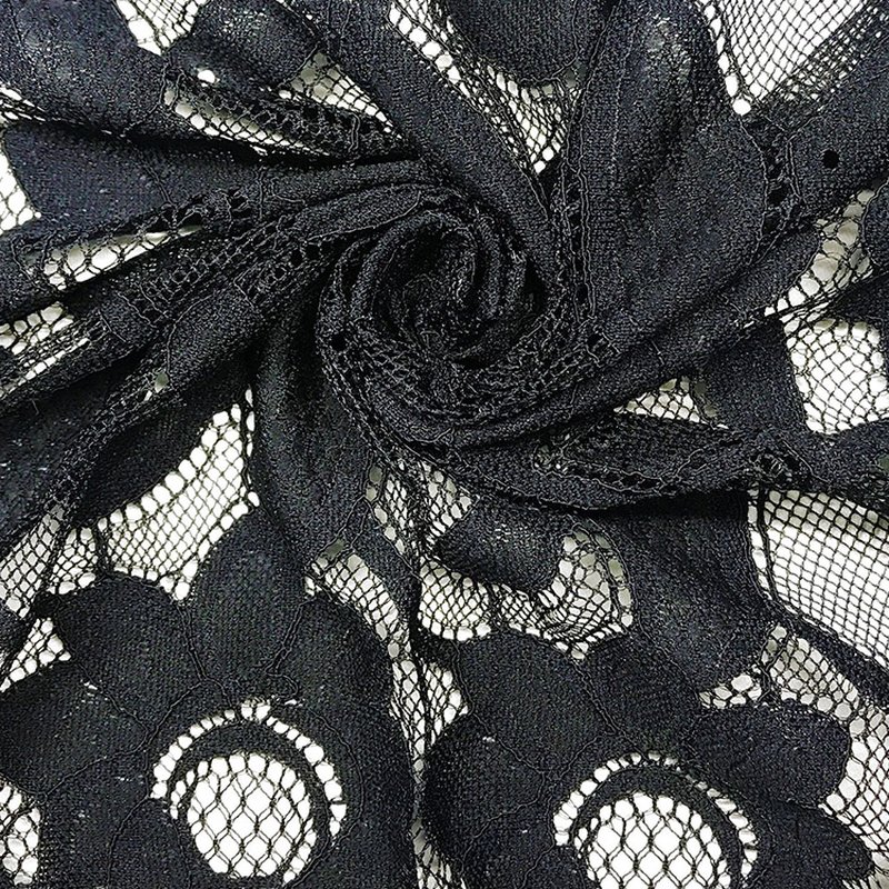 Lace Trim Rose Dress Nylon Lace Fabric for Women's Wear Wholesale Supp