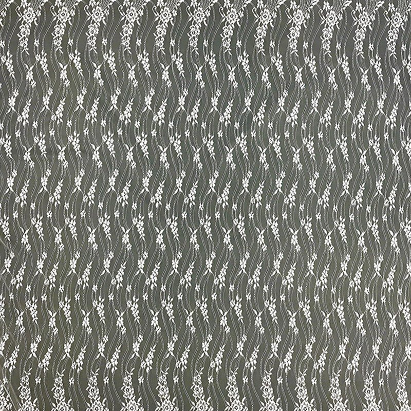Lace Trim Stripe Wave Nylon Lace Fabric for Bridal Wholesale Supplier