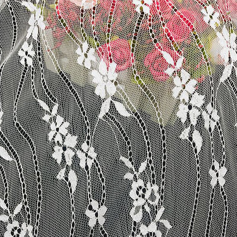 Lace Trim Stripe Wave Nylon Lace Fabric for Bridal Wholesale Supplier 6
