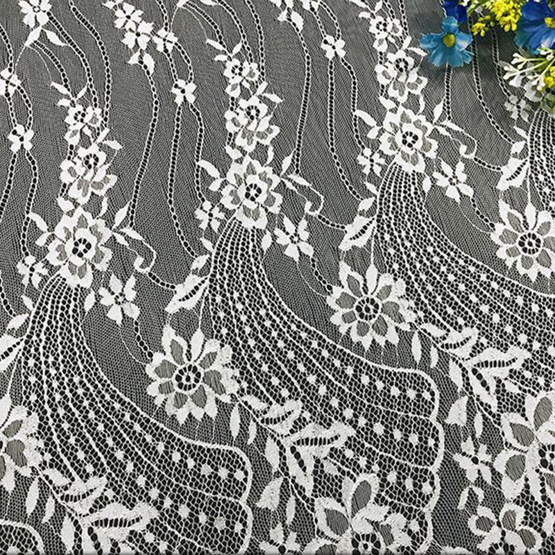 Lace Trim Stripe Wave Nylon Lace Fabric for Bridal Wholesale Supplier 8