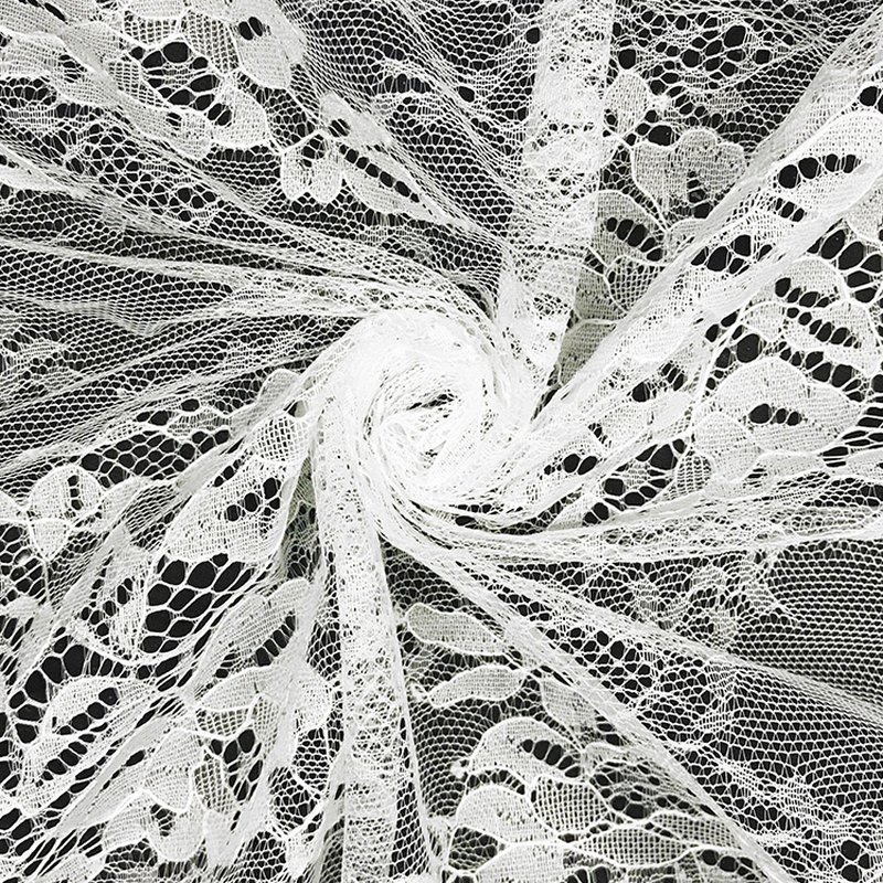 Eyelash Cutwork Nylon Lace Fabric for Women's Wear Wholesale Supplier