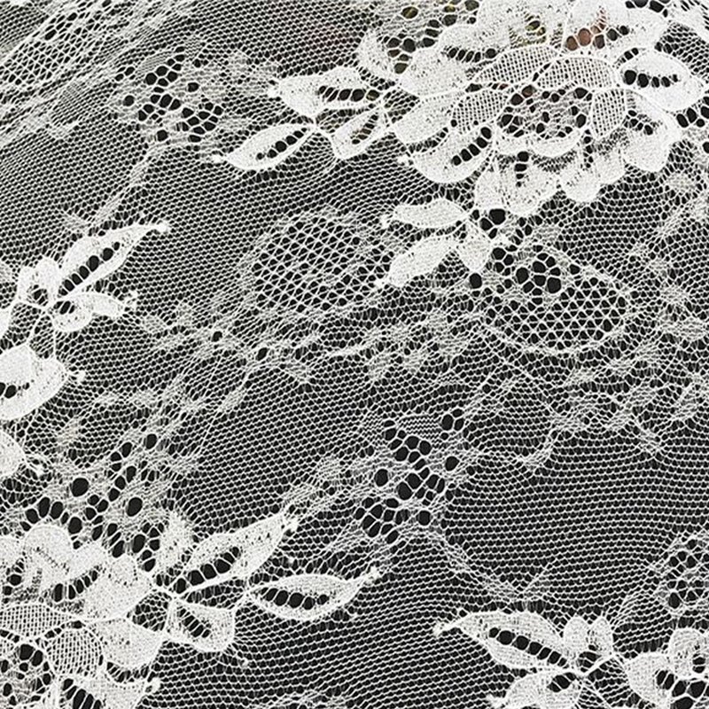 Eyelash Cutwork Nylon Lace Fabric for Women's Wear Wholesale Supplier 5