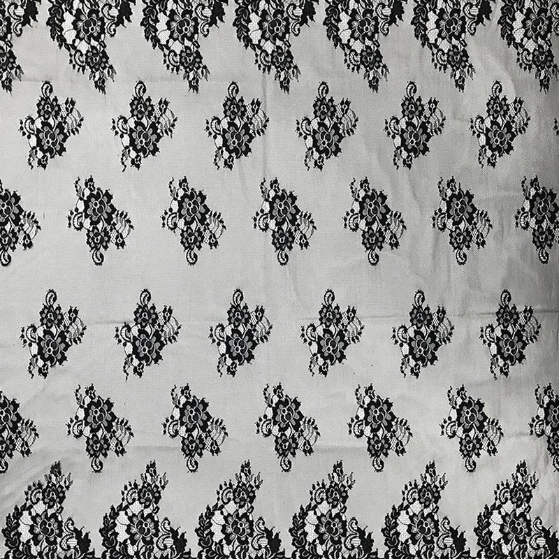 Lace Trim Nylon Thread Floral Nylon Lace Fabric for Bridal Wholesale S