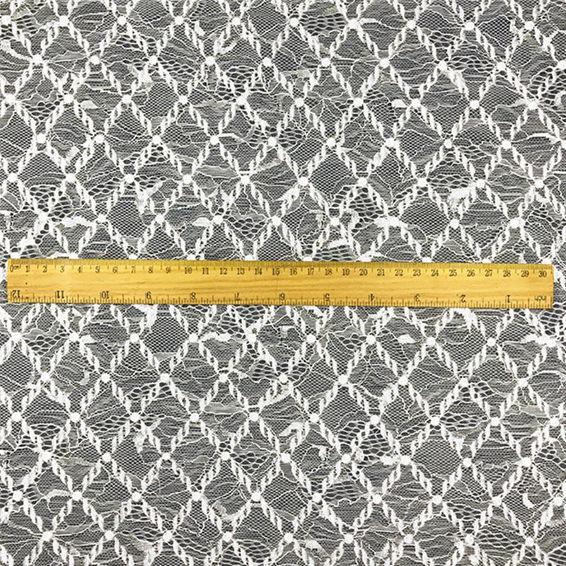 Embroidered Lace Lace Fabric Scallop Edge Polyester for Apparel Wholes 8