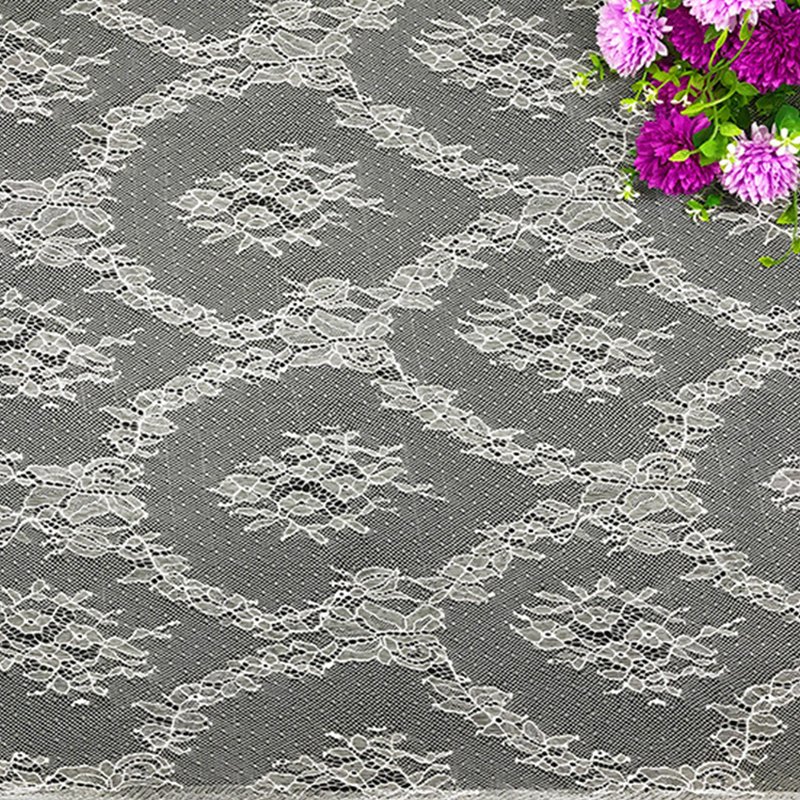 Lace Trim Dress Wave Polyester Lace Fabric for Women's Wear Wholesale