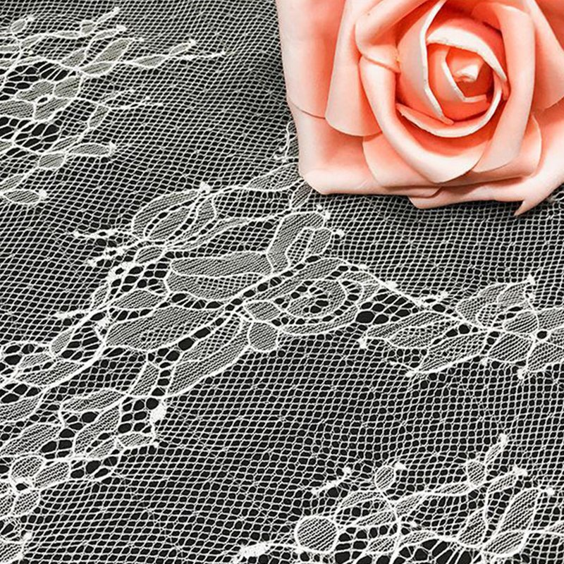 Lace Trim Dress Wave Polyester Lace Fabric for Women's Wear Wholesale 6