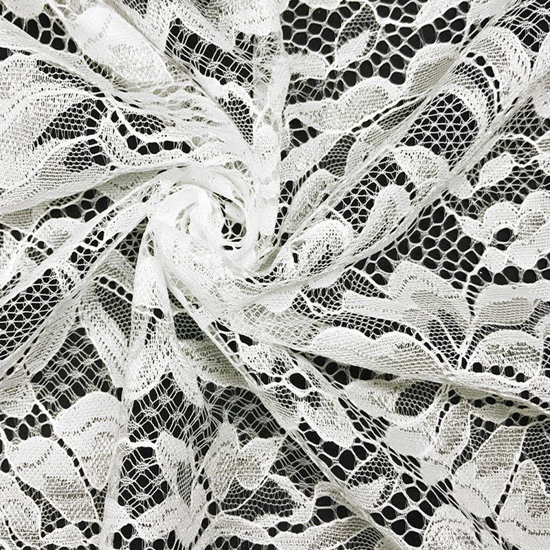 Placement Floral Floral Placement Nylon Warp Knit Lace Fabric for Brid