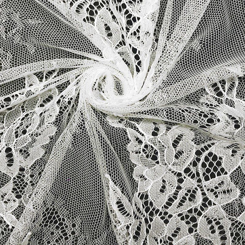 Lace Trim Eyelash Cutwork Nylon Lace Fabric for Bridal Wholesale Suppl