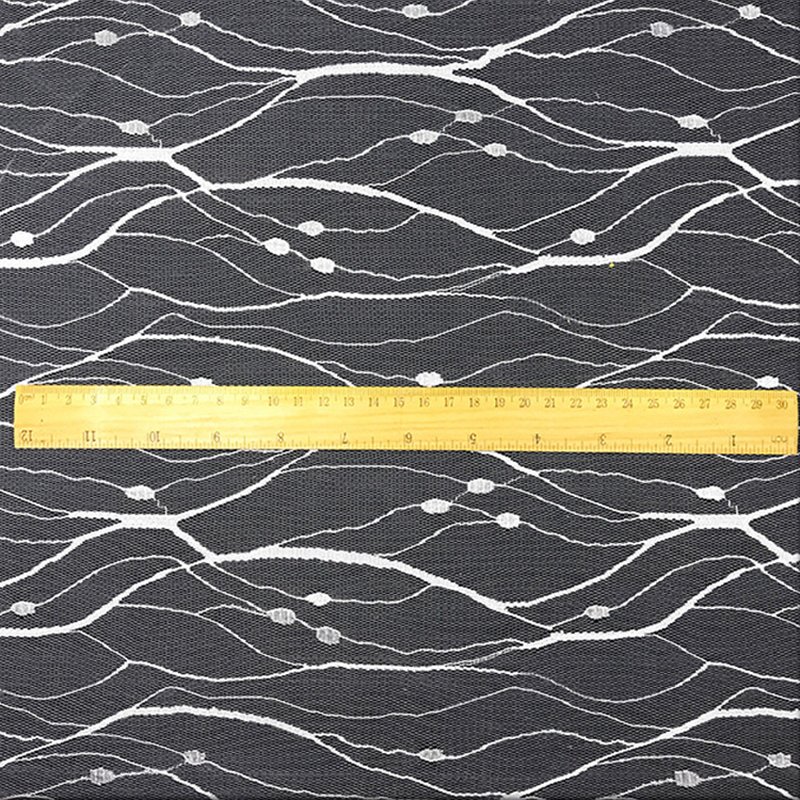 Stripe Wave Cutwork Nylon Lace Fabric for Bridal Wholesale Supplier 10