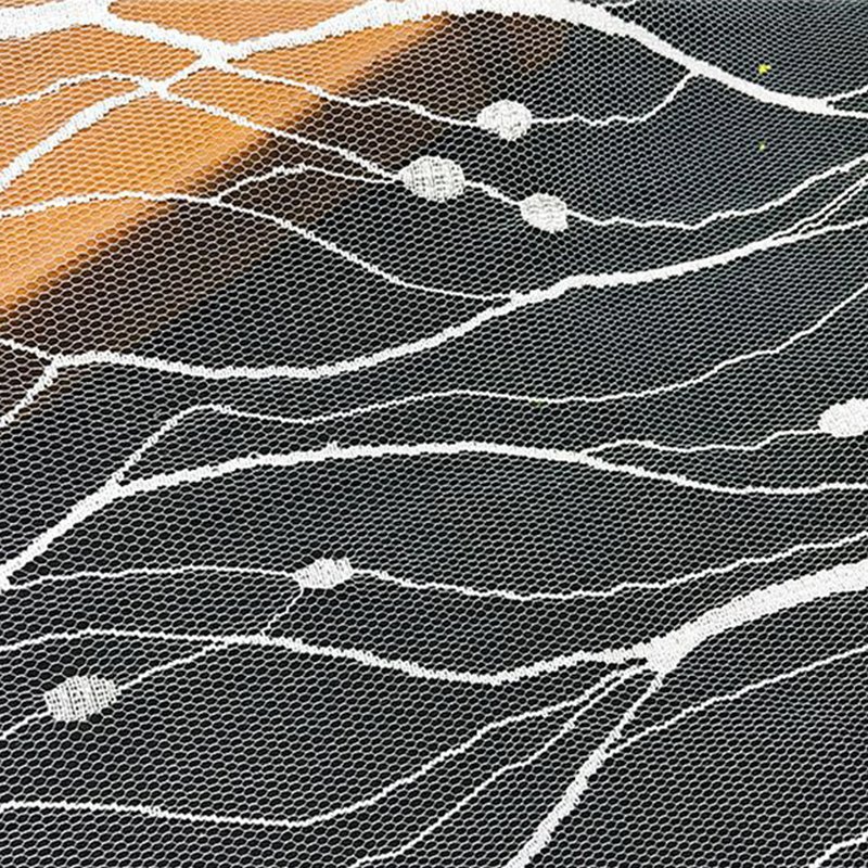 Stripe Wave Cutwork Nylon Lace Fabric for Bridal Wholesale Supplier 5