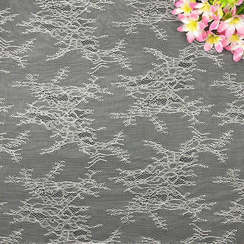 Lace Trim Cutwork Bridal Nylon Lace Fabric for Bridal Wholesale Suppli
