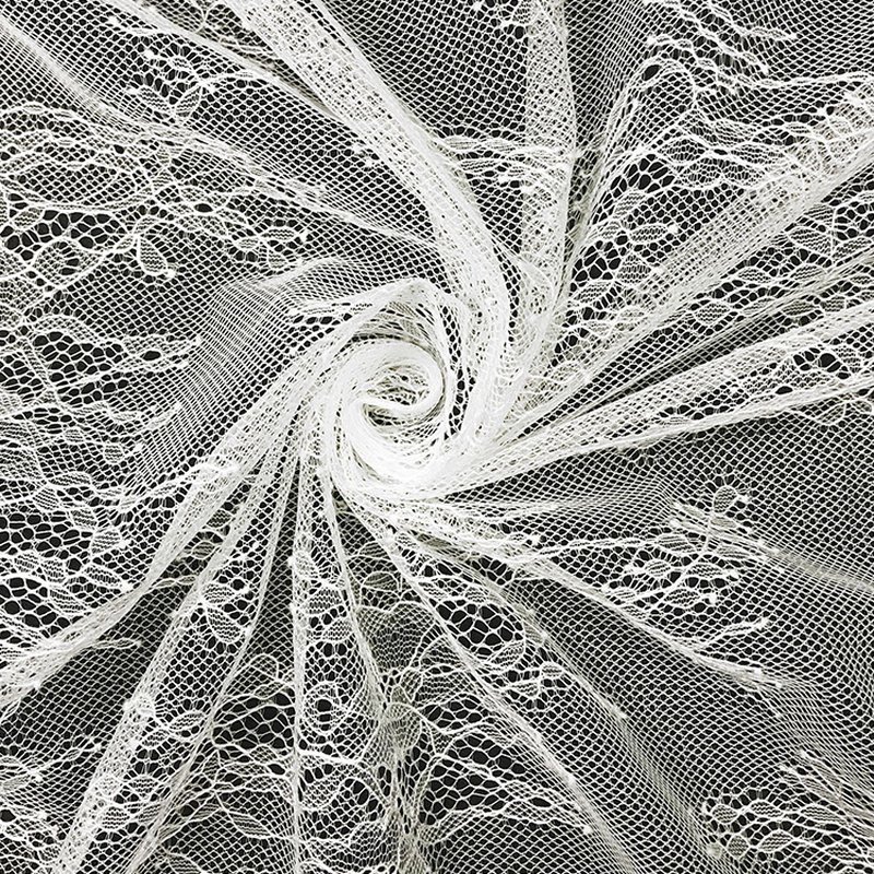 Lace Trim Cutwork Bridal Nylon Lace Fabric for Bridal Wholesale Suppli