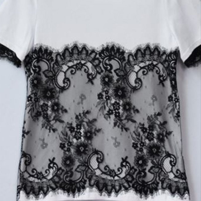 Floral Eyelash Home Textile Nylon Lace Fabric Wholesale Supplier