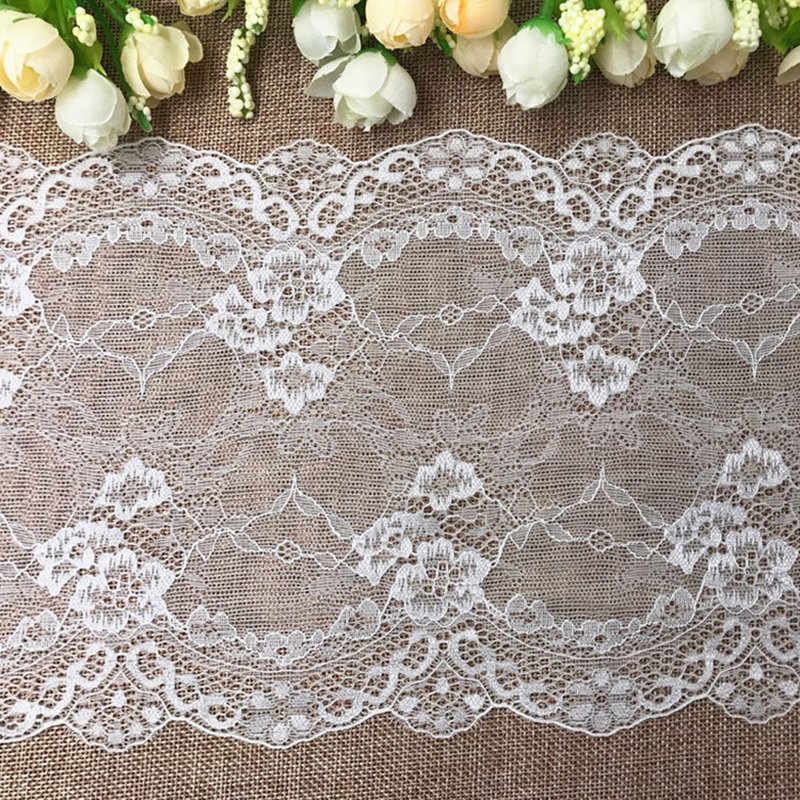 Lace Trim Panties Bra Warp Knit Lace Fabric for Lingerie Wholesale Sup