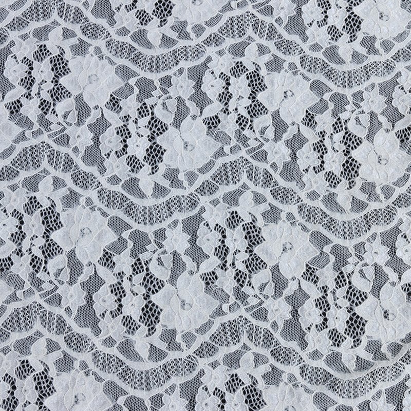 Feather Cutwork Bridal Nylon Warp Knit Lace Fabric for Lingerie Wholes