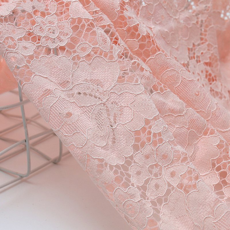 3D Dress Cutwork Nylon Lace Fabric for Women's Wear Wholesale Supplier 3