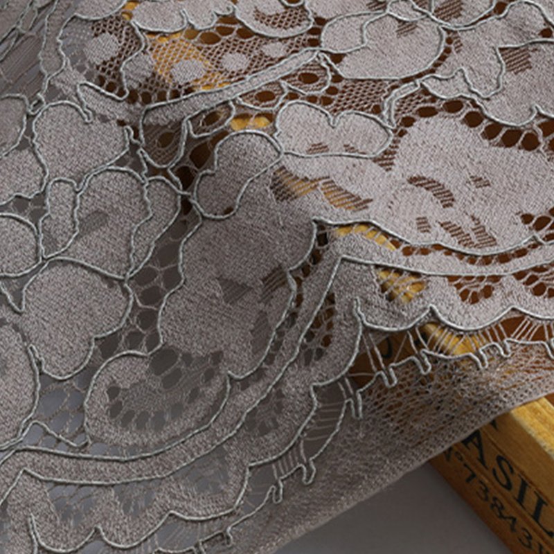 3D Dress Cutwork Nylon Lace Fabric for Women's Wear Wholesale Supplier 5