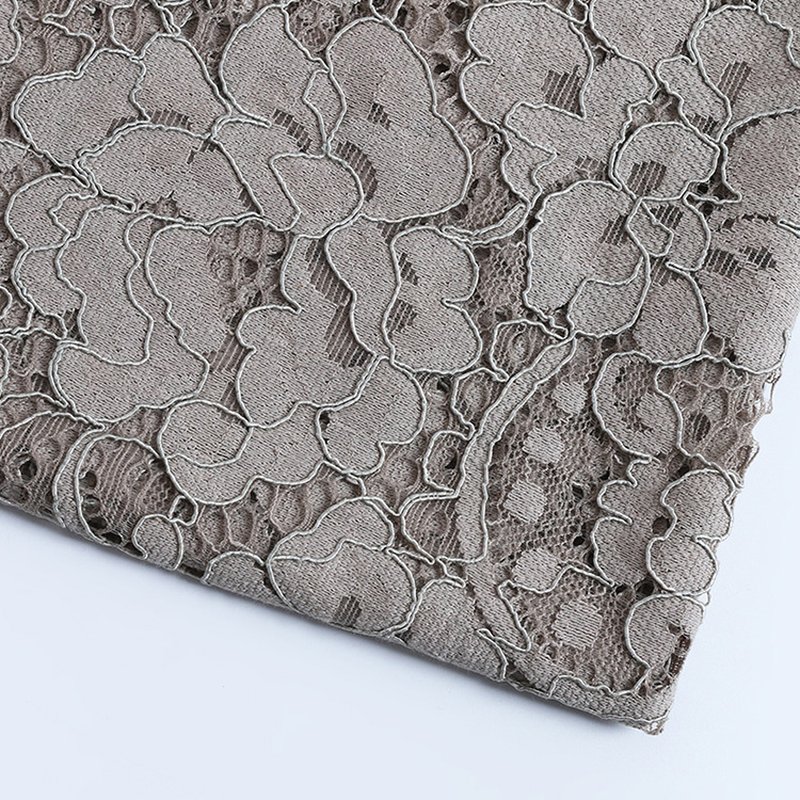 3D Dress Cutwork Nylon Lace Fabric for Women's Wear Wholesale Supplier 7