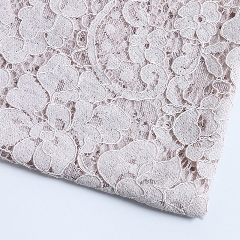3D Dress Cutwork Nylon Lace Fabric for Women's Wear Wholesale Supplier 9