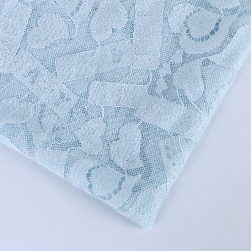 Dress Heart Cutwork Nylon Lace Fabric for Women's Wear Wholesale Suppl 7