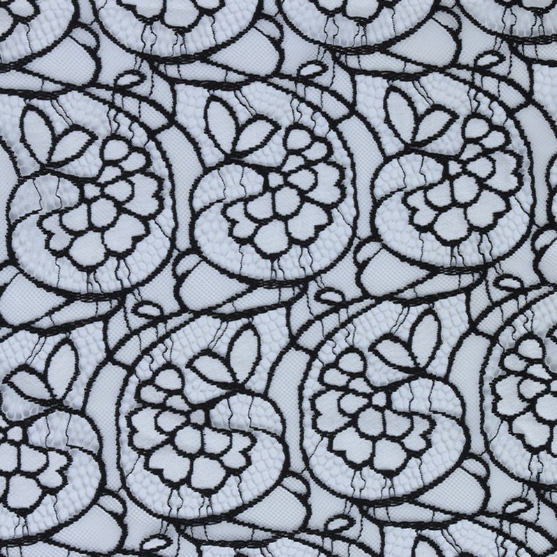 Dress Cutwork Evening Nylon Lace Fabric for Women's Wear Wholesale Sup