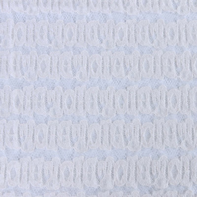 Dress Feather Bridal Polyester Brushed Lace Fabric for Women's Wear Wh