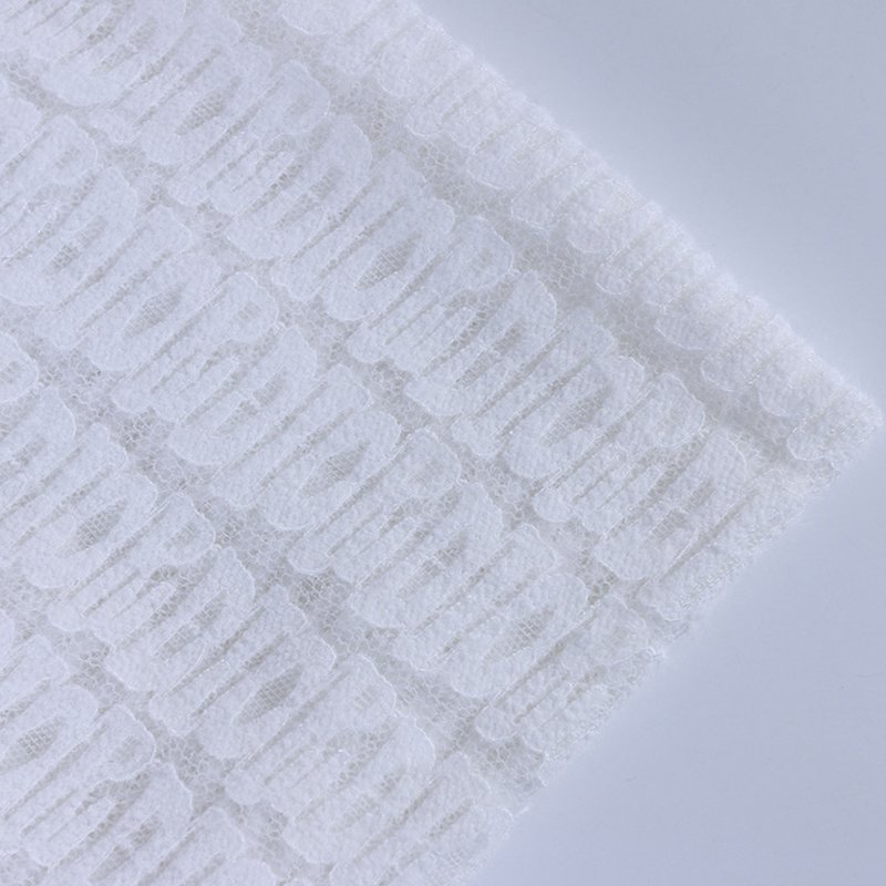 Dress Feather Bridal Polyester Brushed Lace Fabric for Women's Wear Wh 8