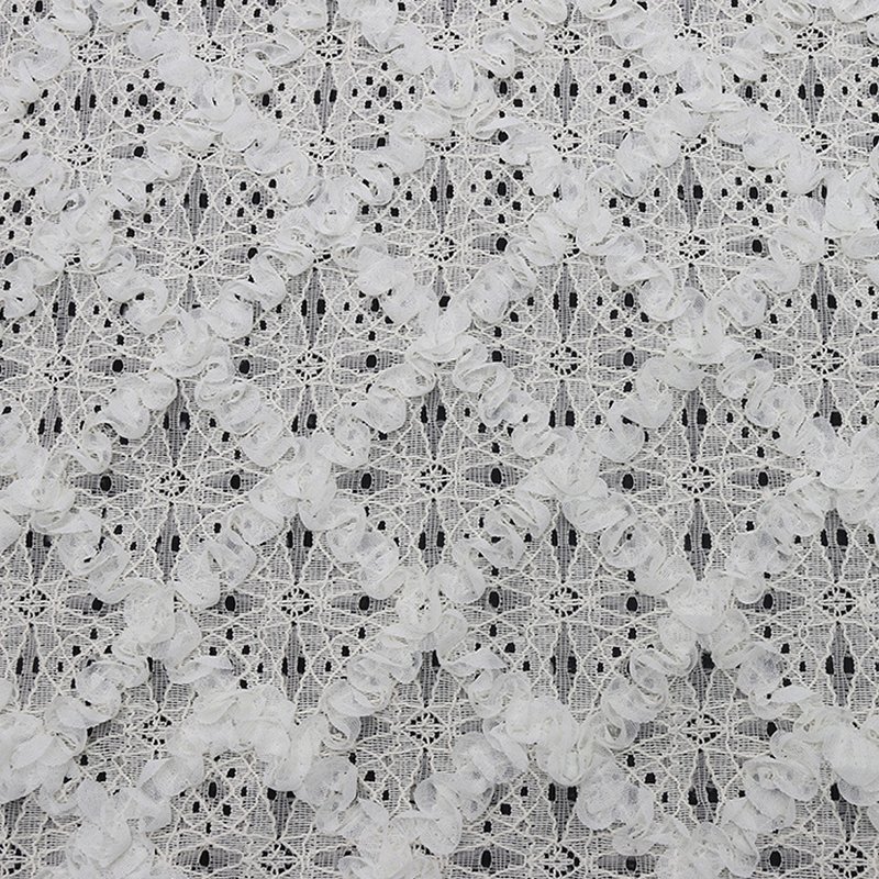 Lace Fabric Dress Geometric Polyester for Women's Wear Wholesale Suppl 9