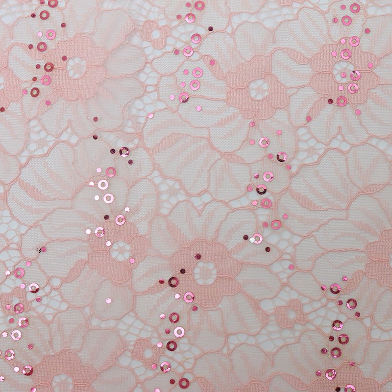 Lace Fabric Cutwork Eyelet Polyester for Women's Wear Wholesale Suppli