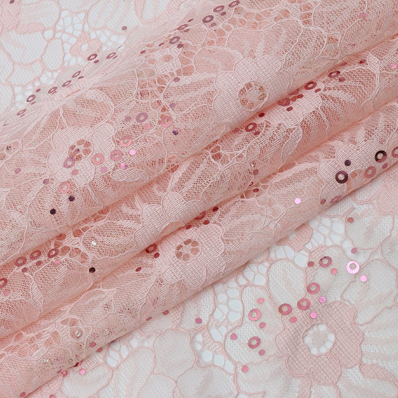 Lace Fabric Cutwork Eyelet Polyester for Women's Wear Wholesale Suppli 3