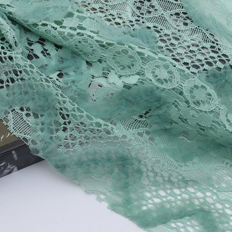 Lace Fabric Dress Stripe Polyester for Women's Wear Wholesale Supplier