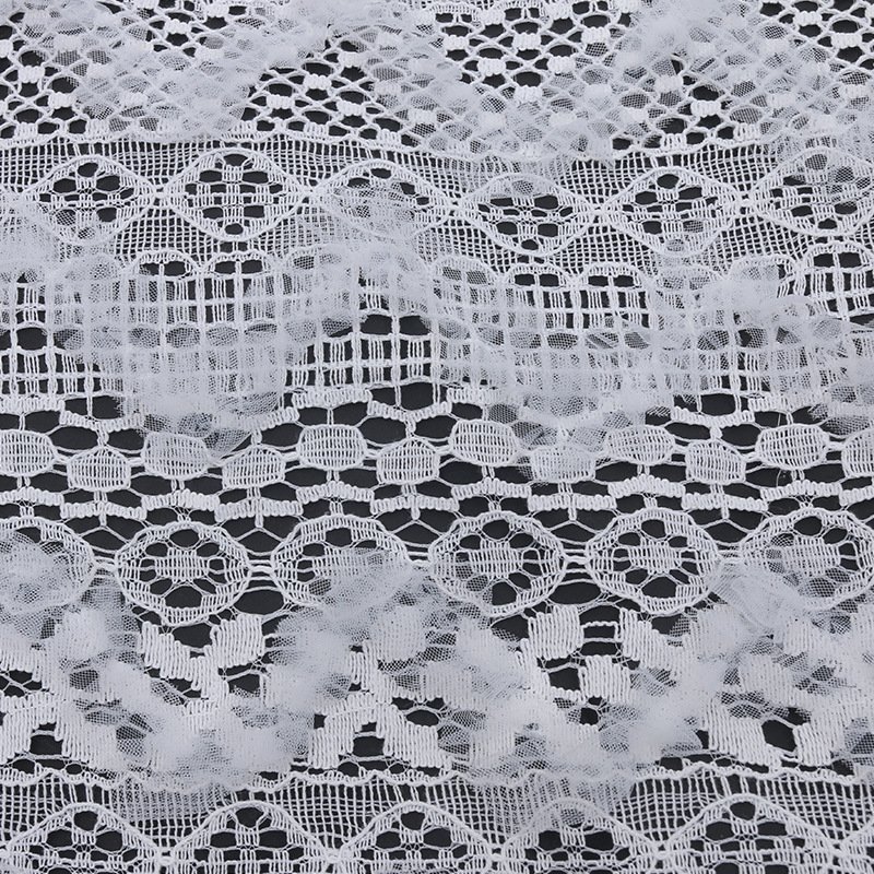 Lace Fabric Dress Stripe Polyester for Women's Wear Wholesale Supplier 9